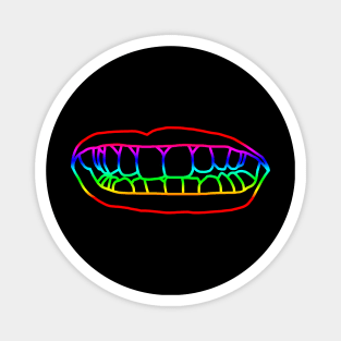 Natural Lips Rainbow Line Magnet